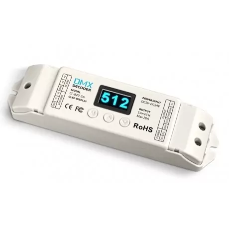 LED Controller DMX Digital 4x5A - LT-820-5A